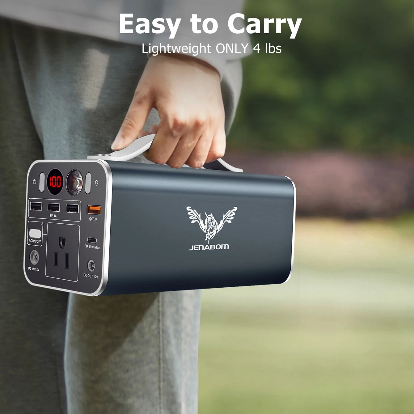 150Wh Portable Power Station, 42000mAh Laptop Power Bank