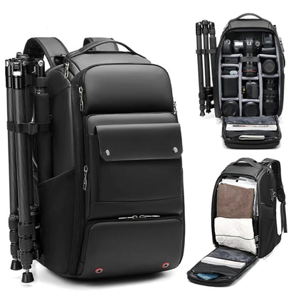 Waterproof outdoor camera backpack professional photography tripod camera bag