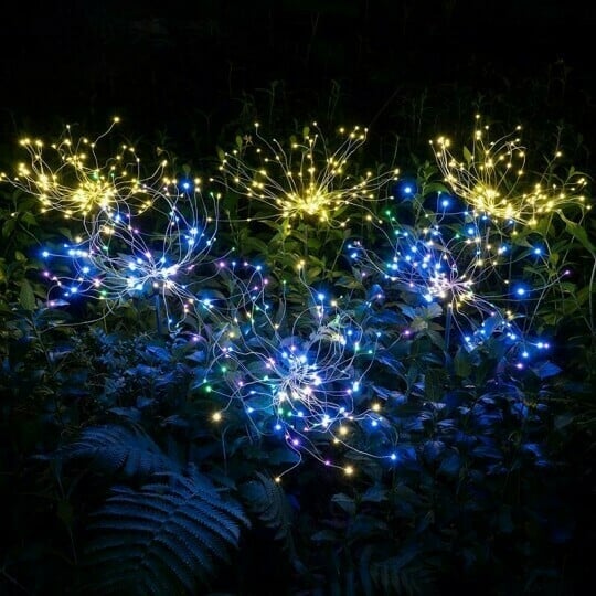 Waterproof Solar Garden Fireworks Lamp