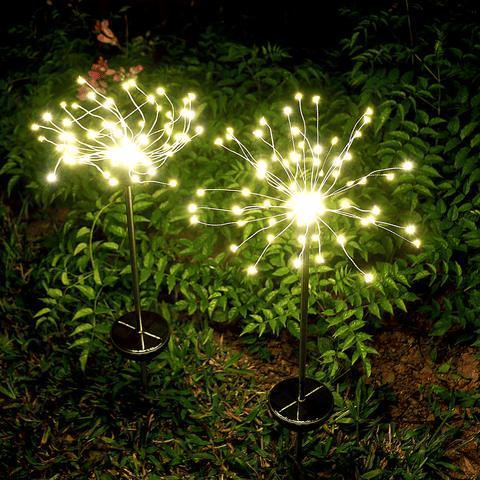 Waterproof Solar Garden Fireworks Lamp